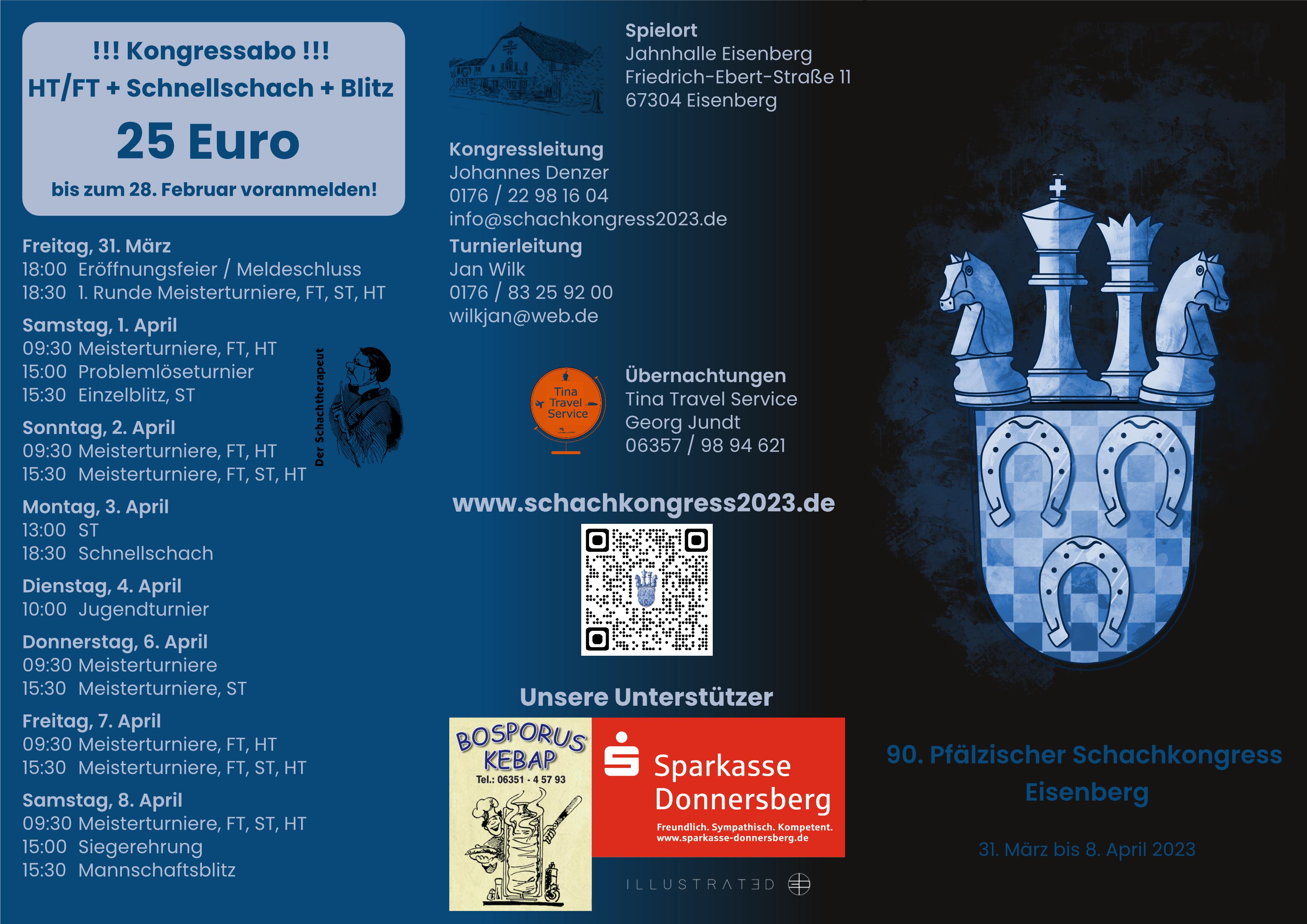 Schachkongress Flyer Vorderseite